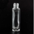 Mini garrafa de perfume de vidro quadrado de 5 ml com tampa