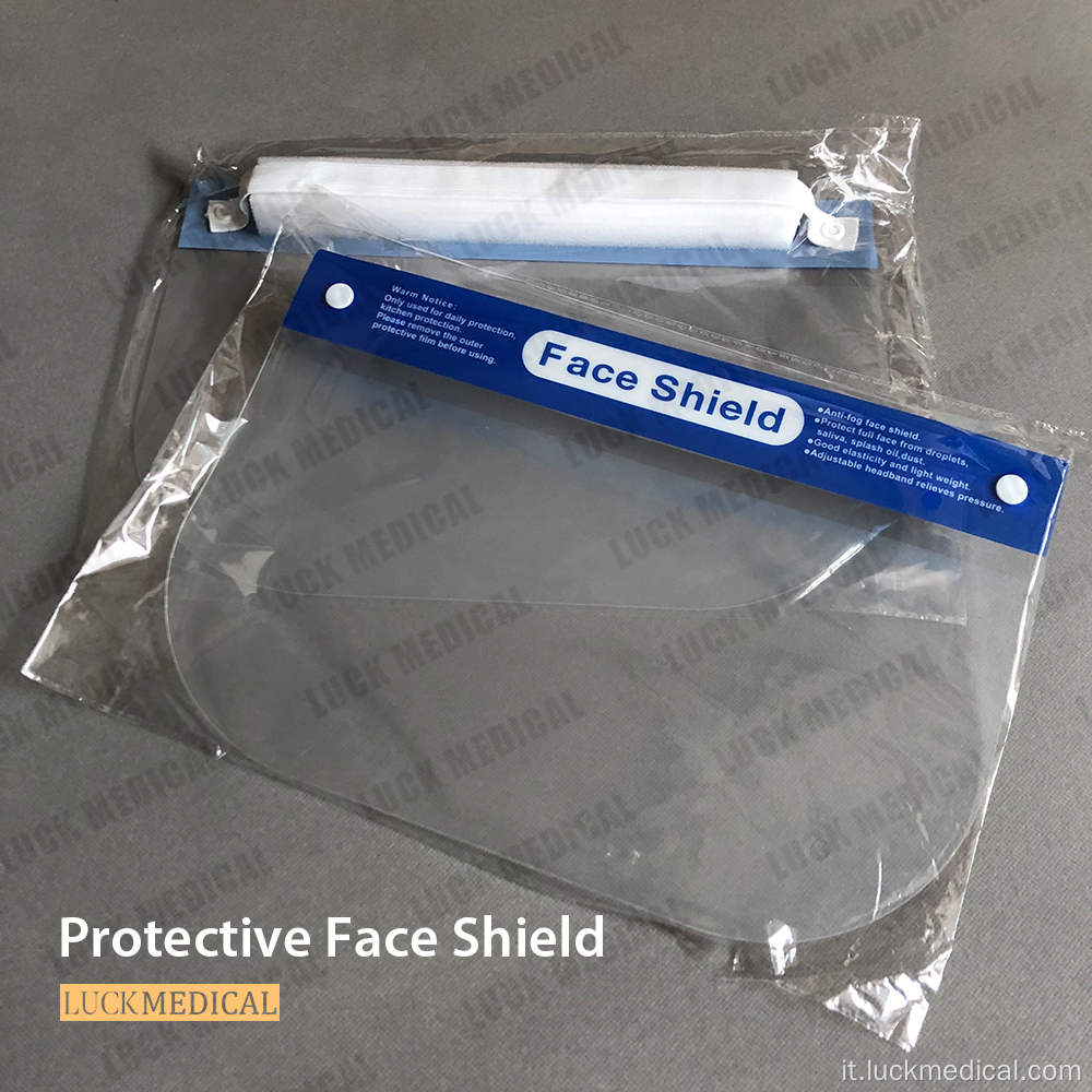 Maschera trasparente di scudo riutilizzabile Precauzioni covidi