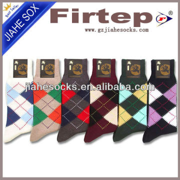 Socks Manufacturer Customized Bright Colour Men Argyle Socks