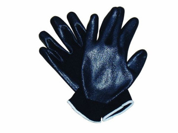 Competitive 100% Polyester Black Color Working Glove 054