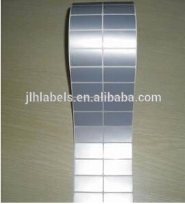 20X40mm 50U Durable Films Matte Chrome PET Label