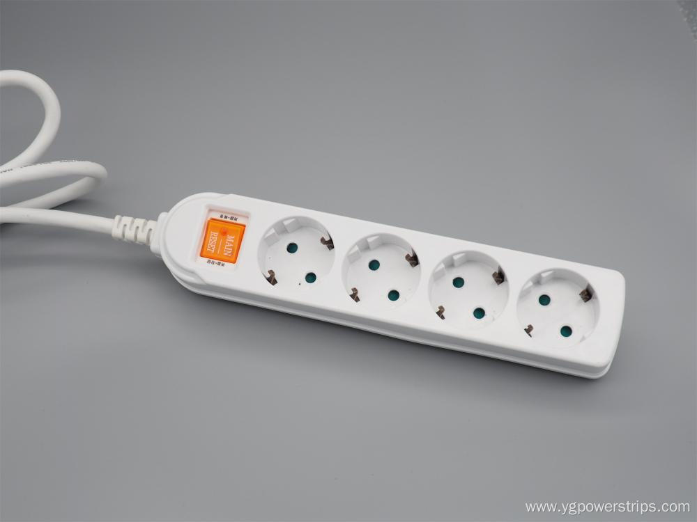 YS 4/5/6 German Power Strip with Circuit Breaker