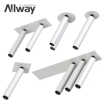 ALLWAY 8w/10w/15w 355 Degree Rotatable LED Spotlight for Hotels - Black & White