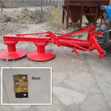 High Quality 2-disc Tractor PTO Rotary Drum Disc Mower for Sale in Romania