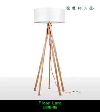 Elegant Bedside Wood Floor Lamp