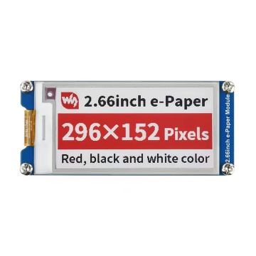 Mô-đun màn hình E-Paper 2,66 inch E-ink B 296x152 Đỏ màu đen trắng ba màu SPI