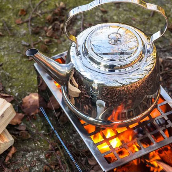 Stainless Steel Barbecue Table Charcoal Camping Portable Folding BBQ Grill