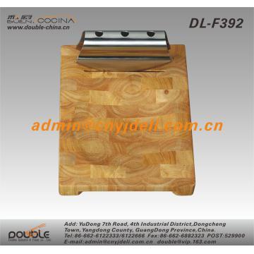 Stainless Stell Handle Dough Scraper With Wooden Board
