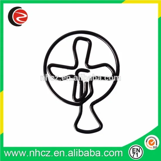 Fan shaped paper clip with customized colorful
