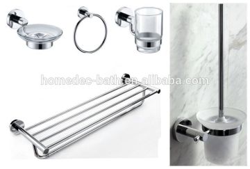 2016 5PCS Brass Chrome Round Bathroom Accessories Set