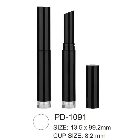 Round Plastic Slim Lipstick Container