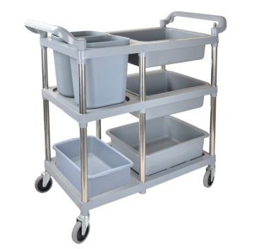 Carrello da pranzo in acciaio inossidabile utilizzato nei ristoranti degli hotel