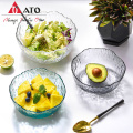 Ato wave motif de verre fruit de légumes salades bols