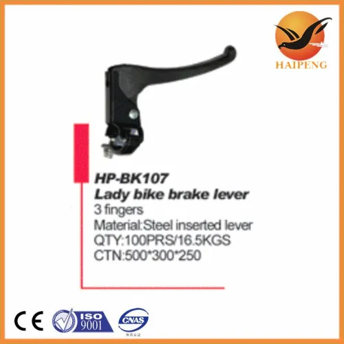 Alloy & Steel 3 Fingers Brake Lever With Returning Spring Leady Bike
