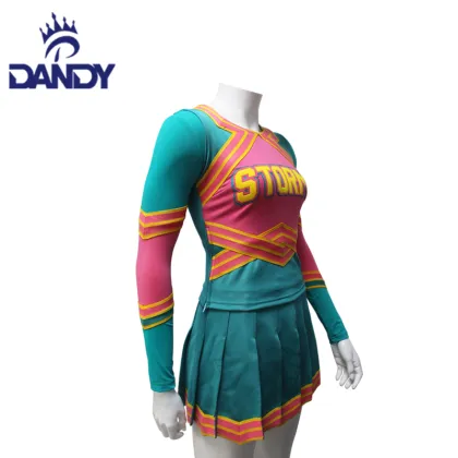 Classic Sublimated Little Girl Cheerleading Outfits