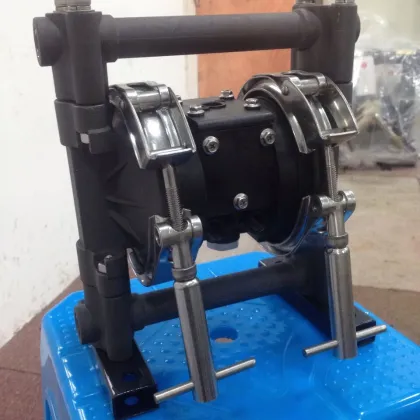 Aluminium Alloy Casing Air Compressor Double Diaphragm Pump Buna Diaphragm