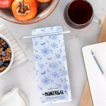 DIN Certification Home Compost Flat Bottom Coffee Pouch