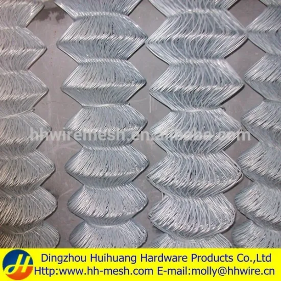 Commercial galvanized steel chain link fence