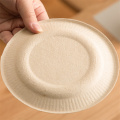 Placa de almoço de cana -de -açúcar placa de papel biodegradável