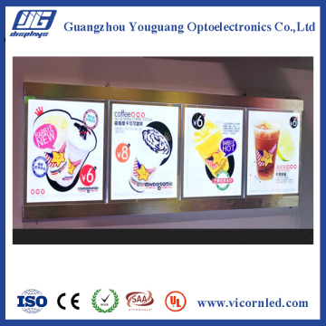 22mm thickness Super Slim LED Light Box,LED Menu Sign display board