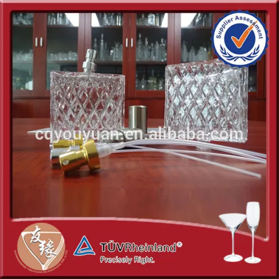 Elegant Flint Glass Screw Top Glass Bottle 100ML Screw Sprayer Perfume