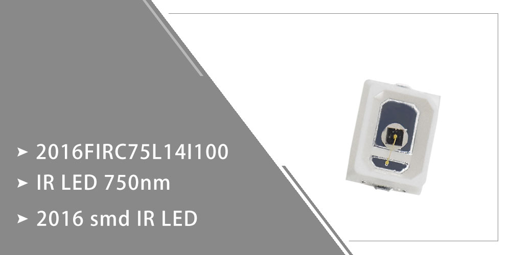 2016FIRC75L14I100 IR LED 750nm SMD