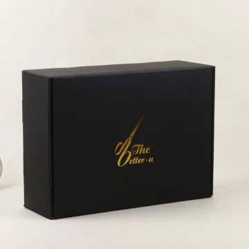 Black mailer box hat shipping box