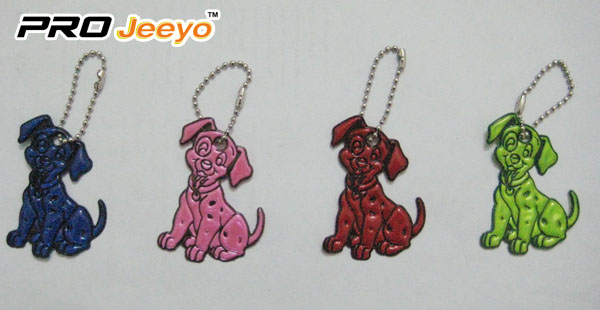 Reflective PVC Dog Key Chain RV-214 5