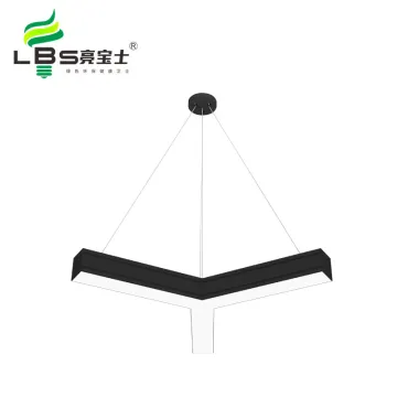 Modern Y-Shaped LED Pendant Light for Office, Gym, and Supermarket
