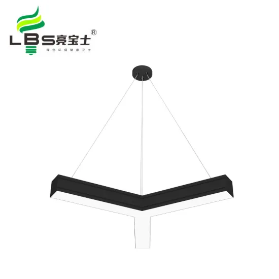 Modern Y-Shaped LED Pendant Light for Office, Gym, and Supermarket