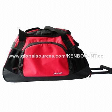 2014 Hot Sell Trolley Duffel Bag with Fashionable Design, Sized 57x28x34cm