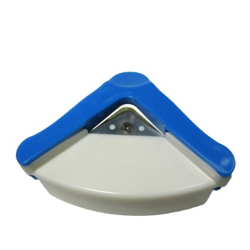 Custom Logo Round Desktop Card Corner Puncher - Cheap Plastic Manual Office Paper Hole Punch