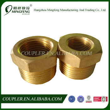Brass valve hydraulic hose fitting