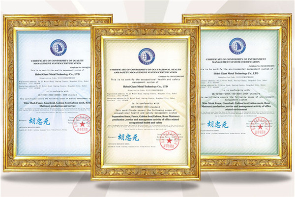 Certificates