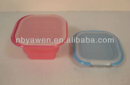 silicone foldable food container