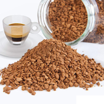 dried ground coffee powder