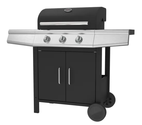 CE Certified 3 Burner Gas Grill for BBQ