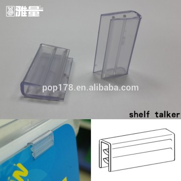plastic supermarket shelf talker for shelves display
