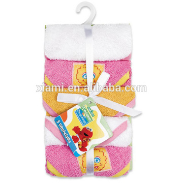 2016 new design superior cotton handfeel terry receiving blanket special logo pattern paper towel