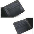 Fibra de carbono Bifold Wallet Durable RFID Bloqueo