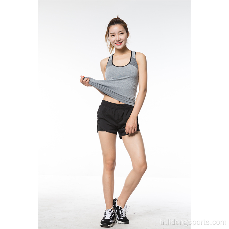 Polyester Tank Tops Sport Fitness Üstleri Kadınlar İçin