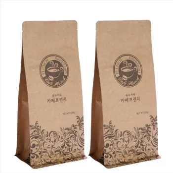 Kraft Paper Coffee Bags With Valve