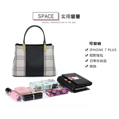 Large Black Soft Leather Tote Bag Crossbody Bag