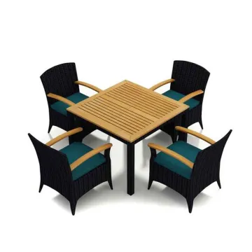High Quality Garden Patio Aluminium Dining Chair and Table Set