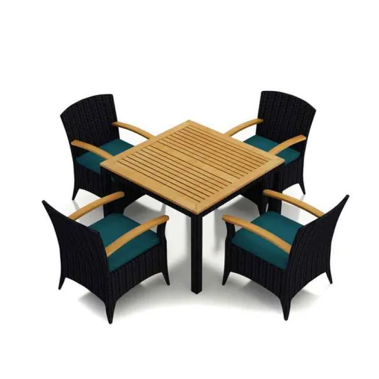 High Quality Garden Patio Aluminium Dining Chair and Table Set