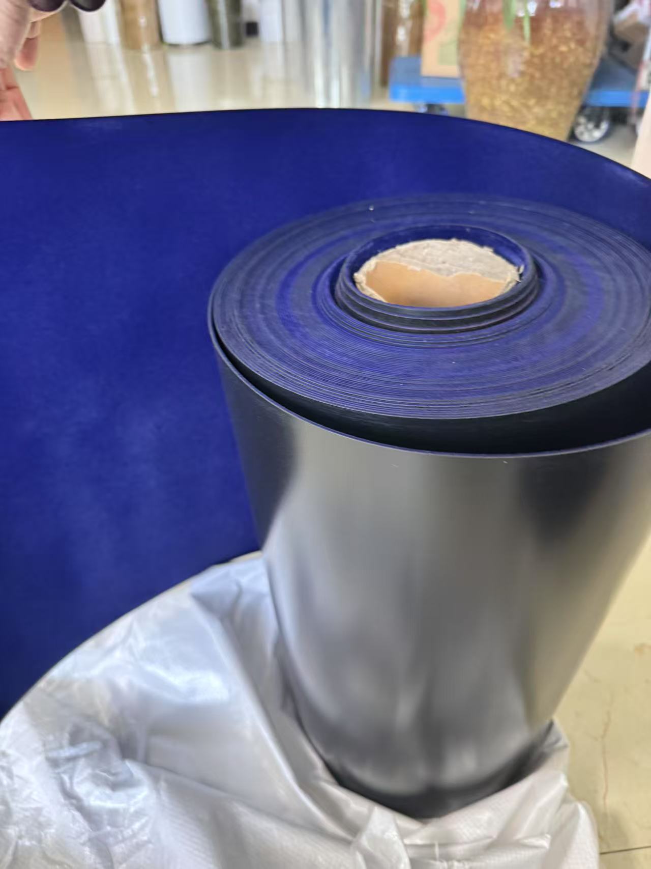 Purple PVC/PS flocking film premium eyewear packaging