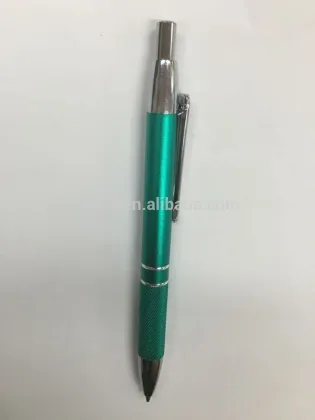 green aluminium ball pen, plastic core parker,retractable pen