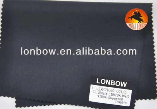 100% super160 wool fabric for suits and jackets fabric