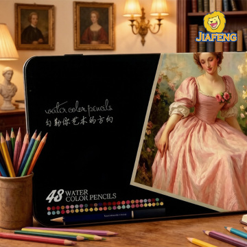Жестяная коробка для цветных карандашей, 24, 36, 48, 72 шт.
