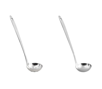 Edelstahl -Suppe Cooking Löffel mit Griff